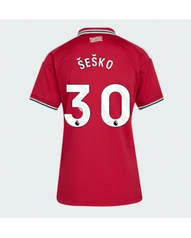 Manchester United Benjamin Sesko #30 Maglia Gara Casa Repliche 2026-27 Donna Maniche Corte Manchester United Benjamin Sesko #30 Maglia Gara Casa Repliche 2026-27 Donna Maniche Corte